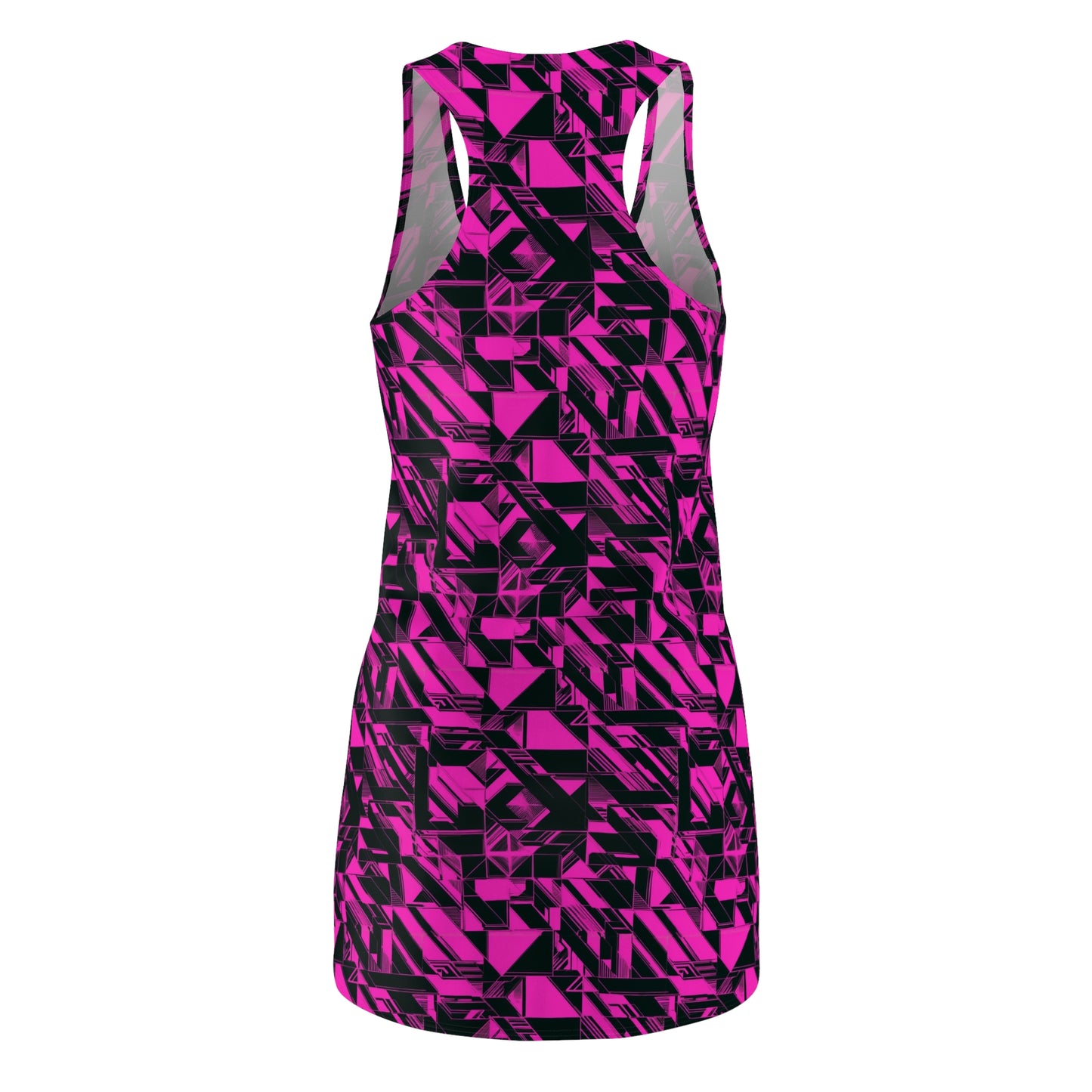 Memphis Neon Retro Women's Racerback Dress