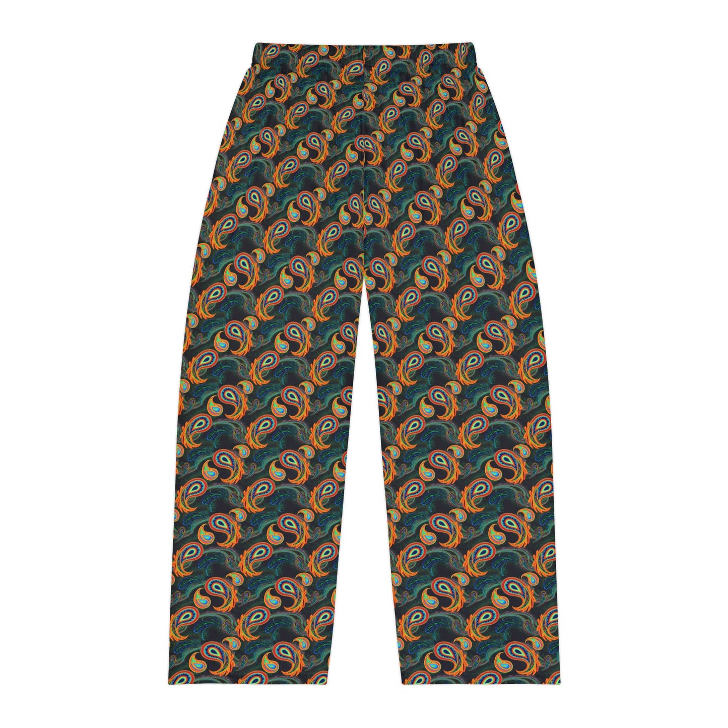 Bright Paisley Print - Men's Pajama Pants (AOP)