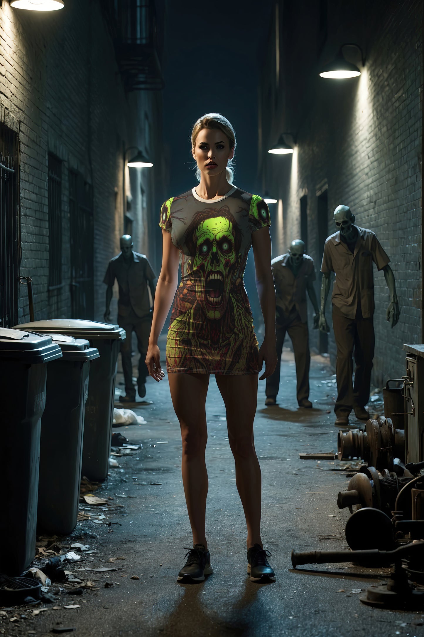 Zombie Horde - T-Shirt Dress (AOP)